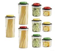 Contenitore per cereali e cereali con chiusura sottovuoto a pressione, conservazione della freschezza e accesso senza fuoriuscite, adatto per varie esigenze di conservazione degli alimenti secchi