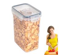 Contenitore per cereali per dispensa, contenitori ermetici coperti per alimenti secchi, contenitori ermetici trasparenti per zucchero, cereali, snack, riso, noci, biscotti