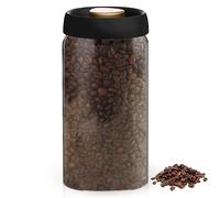 Contenitore per Chicchi di Caffè: 180ml Barattolo per Caffè con Coperchio Sottovuoto Ermetico, Ermetico, a Prova di Tarme, in Vetro, Senza BPA, Barattolo per Caffè in Grani per la Zucchero,Caffè