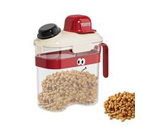 Contenitore Per Cibo Per Animali - Ermetico Per Croccantini Gatti - Dispenser Contenitore Organizzatore Trasparente Con Coperchio Ermetico Per Alimenti Animali Domestici Dispensa Cucina Cereali Riso F