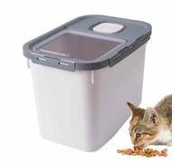 Contenitore per cibo per cani, 22 l, ermetico con coperchio, contenitore per riso per animali domestici, contenitore per cibo secco, contenitore per gatti e cuccioli con chiusura a scatto