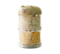 Contenitore per cibo per cani di piccola taglia, coperchio sigillato, decorativo, portatile, per biscotti, snack, farina di riso, pellet, grani, dispensa, cucina