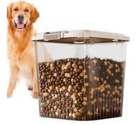 Contenitore per cibo per cani, secchio ermetico in PP | Contenitore trasparente per alimenti per animali domestici di grande capacità | Conservazione per cani e gatti Fõod Treats cereali caffè riso