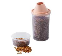 Contenitore per cibo per gatti - 1500 ml trasparente contenitore per alimenti secchi, di misurazione, coperchio imbuto | Conserva gli alimenti più a lungo. Pratico contenitore da cucina per Get