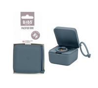Contenitore per ciuccio BIBS con cordino. Supporto per ciuccio e contenitore per la sterilizzazione. Materiale approvato per uso alimentare 100% senza BPA. Prodotto in Danimarca. Petrol