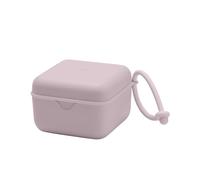 Contenitore per ciuccio BIBS con cordino. Supporto per ciuccio e contenitore per la sterilizzazione. Materiale approvato per uso alimentare 100% senza BPA. Prodotto in Danimarca. Dusky Lilac