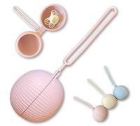 Contenitore per ciuccio, in silicone, per ciuccio, da viaggio, senza BPA, sicuro contenitore per ciuccio, accessorio per bambini di alta qualità, per bambini piccoli, ciuccio, catena per ciuccio