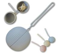 Contenitore per ciuccio, in silicone, per ciuccio, da viaggio, senza BPA, sicuro contenitore per ciuccio, accessorio per bambini di alta qualità, per bambini piccoli, ciuccio, catena per ciuccio