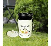 Contenitore per compost da cucina, secchio per compostaggio di rifiuti alimentari da 4,9 l, secchio per composter con secchio interno rimovibile, composter da cucina per scarti alimentari