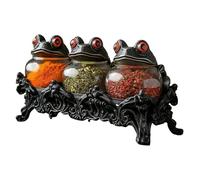 Contenitore per condimenti, a forma di rana, contenitore per sale e pepe, contenitore per sale da cucina, dispensa, armadietto, bancone, cibo, casa, campeggio