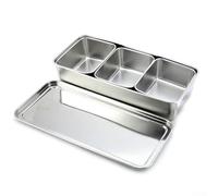 Contenitore per condimenti in acciaio inox, sicuro ed ecologico, design con bordo arrotolato per una facile manipolazione delle spezie