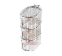 Contenitore per condimenti, trasparente, ermetico, riutilizzabile, contenitore per sale con coperchio, per bagno, picnic, cottura condimenti, cucina, casa, campeggio, ristorante, bar, caffetteria