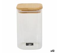 Contenitore per Conservare gli Alimenti Quttin Bambù Vetro Borosilicato 720 m