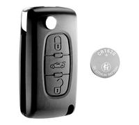 Contenitore per Cover di Chiave Telecomando senza lama per di telecomando per Peugeot 407 con batteria Maxell CR1620