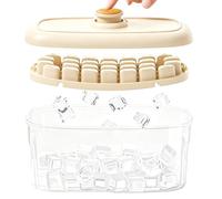 Contenitore per cubetti di ghiaccio per congelatore, 28 scomparti, premere per un facile rilascio, a prova di perdite, per cubetti di ghiaccio per congelatore, per whisky, cocktail, bourbon