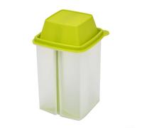 Contenitore per decapaggio con colino integrato, per olive kimchi, jalapenos, barattolo in plastica per alimenti con coperchio ermetico (verde)
