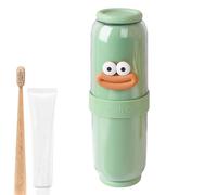 Contenitore per dentifricio portatile - Contenitore per dentifricio con coperchio | Custodia per tazze per contenitore per dentifricio | Bicchiere da collutorio sigillato salvaspazio per la casa