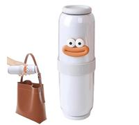 Contenitore Per Dentifricio Portatile, Custodia Sigillata per Spazzolino Da Denti, Da Sciacquatutto Divertente Versatile, Contenitore Per Spazzolino Da Denti Poco Ingombrante con 4 Bicchieri Per