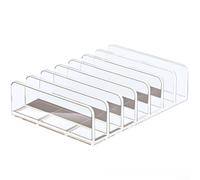 Contenitore per DVD in acrilico trasparente per CD, può contenere da 7 a 14 custodie standard per CD, nessun montaggio necessario, supporto per uso domestico o in ufficio
