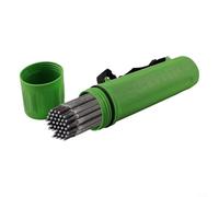 Contenitore per elettrodi MMA, capacità 4,5 kg, resistente all'umidità, portatile, con cinghia a clip, lunghezza 350 mm, supporto per saldatura (verde)