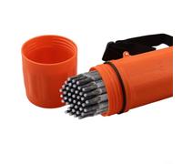 Contenitore per elettrodi MMA, capacità di 4,5 kg, resistente all'umidità, portatile, con cinghia a clip, lunghezza 350 mm, supporto per saldatura (arancione)