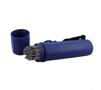 Contenitore per elettrodi MMA, capacità di 4,5 kg, resistente all'umidità, portatile, con cinghia a clip, lunghezza 350 mm, supporto per saldatura (blu)