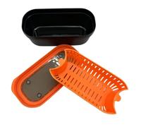 Contenitore per esche con scomparto porta esche con coperchio | Bait Box portatile Pesca per Shore Bank River Stream Side Pond Lake Bass Trota Boat Deck