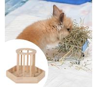 Contenitore per fieno in legno, supporto per erba in legno ricci, gerbilli,