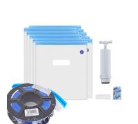 Contenitore per filamento per stampante 3D, kit di sacchetti per asciugatura sottovuoto, contenitore per controllo 'umidità, custodia richiudibile resistente con pompa manuale in linea per