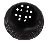 Contenitore per fiori in plastica bicolore nero, versatile ed elegante (B)