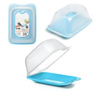 Contenitore per formaggi Tatay Mini - Porta salumi e formaggi con sistema salva freschezza. Blu