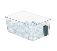 Contenitore per ghiaccio per congelatore Contenitore per cubetti di ghiaccio per uso alimentare senza BPA trasparente per congelatore con manico per mobili da cucina Dispens