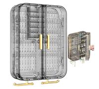 Contenitore per gioielli - PET 20 x 25 x 7 cm, organizer da parete per collane con antipolvere, scomparti, espositore | contenitore per gioielli antipolvere per la casa, il cam