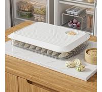 Contenitore per gnocchi in plastica trasparente con coperchio per for sicuro e