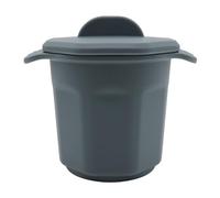 Contenitore per grasso in silicone, portatile, con coperchio, manico, lavabile in lavastoviglie