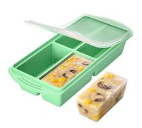 Contenitore per il congelamento della zuppa con coperchio - Contenitore per congelatore in silicone Mealprep, stampo per congelatore in silicone, grande stampo per cubetti di ghiaccio, zuppe