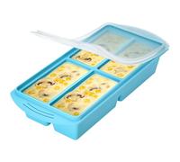 Contenitore per il congelamento della zuppa con coperchio - Contenitore per congelatore in silicone Mealprep, stampo per congelatore in silicone, grande stampo per cubetti di ghiaccio, zuppe