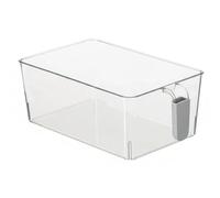 Contenitore per il ghiaccio per congelatore Contenitore per ghiaccio a cassetto per congelatore per organizer per frigorifero, grigio