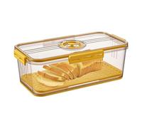 Contenitore per il pane,Contenitori per il pane,Contenitore portapane riutilizzabile e salvafreschezza con registrazione del | Scatola portapane con valvola 'aria, contenitore per la freschezza, conte