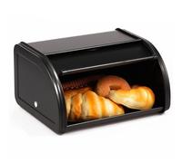 Contenitore per il pane in metallo, contenitore per il pane, con coperchio, portatile, contenitore per il pane con coperchio arrotolabile, contenitore per il pane (A)