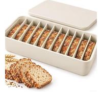 Contenitore per il pane in silicone, 11 scomparti, organizer per | 11 scomparti singoli, salvaspazio nel congelatore, silicone flessibile, facile estrazione, colore verde