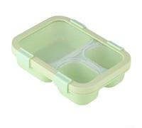 Contenitore per il pranzo a 3 scomparti, 850 ml, a prova di perdite | Include cucchiaio e forchetta; design piatto salvaspazio per borse in ufficio e a scuola.
