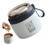 Contenitore per il pranzo con , contenitori isolati per alimenti, tazze termiche da 700 ml, cucchiaio pieghevole integrato, strumento per viaggi, picnic, campeggio, area di lavoro, scuola