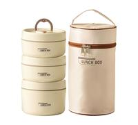 Contenitore per il pranzo - In acciaio a prova di perdite con custodia - Set portapranzo portatile | Per mangiare snack zuppa frutta scuola ufficio viaggio campeggio viaggio all'aperto