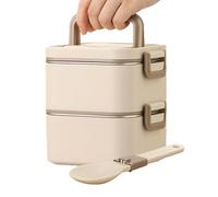 Contenitore per il pranzo in acciaio, impilabile, per picnic, per adulti, per bambini, in acciaio 304, portatile, con buoni scomparti