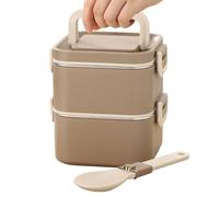 Contenitore per il pranzo in acciaio, impilabile, per picnic, per adulti, per bambini, in acciaio 304, portatile, con buoni scomparti