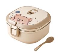 Contenitore per il pranzo in acciaio inossidabile - Contenitore termico isolato, acciaio 304, senza perdite, portatile, senza pericolo per alimenti, grande capacità, pasti caldi e freddi, viaggio