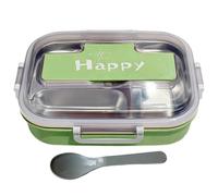 Contenitore per il pranzo in acciaio per adulti - Contenitore per snack in acciaio con posate, pratico contenitore per il pranzo | Scatola da picnic per ufficio scuola materna campeggio