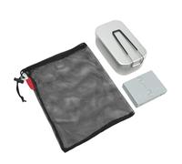 Contenitore per il pranzo in metallo con scatola da campeggio in lega di alluminio, manico pieghevole e portatile, con stufa ad alcol per picnic e escursioni