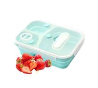 Contenitore per il pranzo in silicone, pieghevole, a prova di perdite